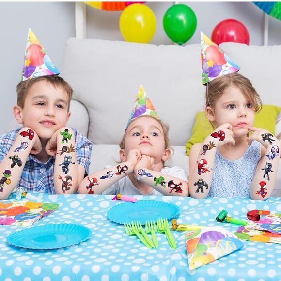 NWT (34) Spiderman Spidey Temporary Tattoos Kids Party Favors - Picture 8 of 10